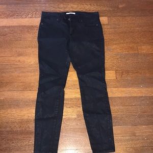 Rich & Skinny snake textured skinny ankle jeans